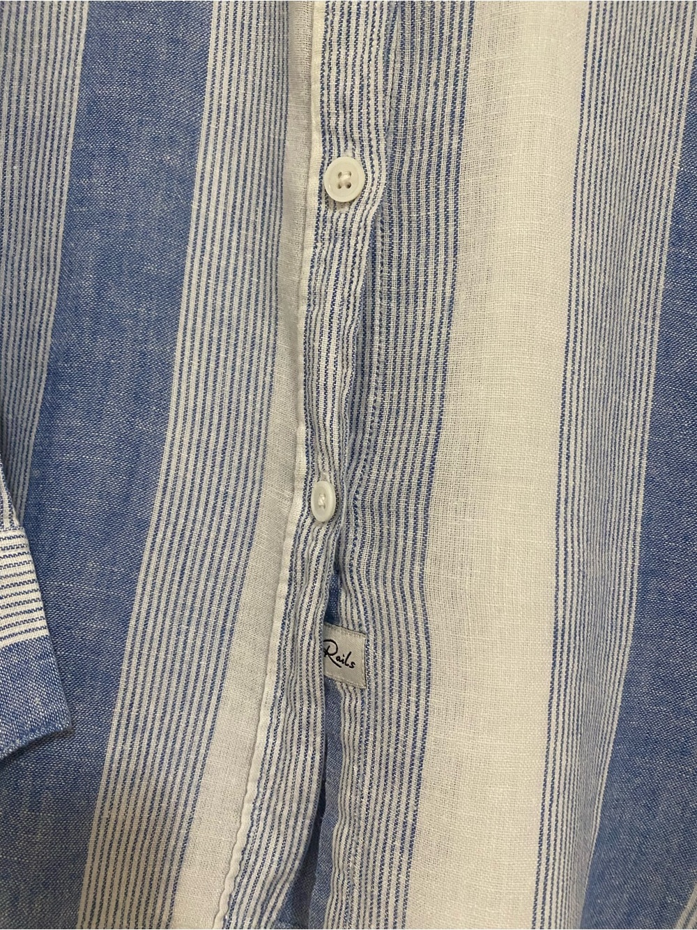 Rails Charli Shirt Linen Blend - Nevis Stripe - Picture 7 of 11